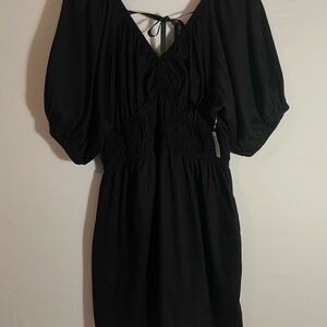 Old Navy Black Plunging Dress